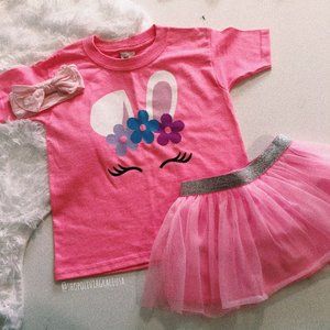 Easter Bunny Ears Girls T-shirt